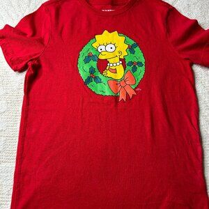 Old Navy Girl's size 8 red Lisa Simpsons shirt